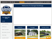 Tablet Screenshot of garagebuildings.com